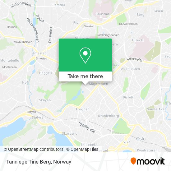 Tannlege Tine Berg map