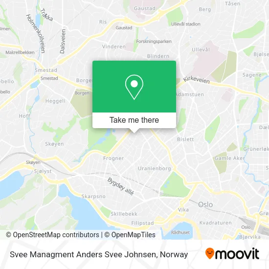 Svee Managment Anders Svee Johnsen map