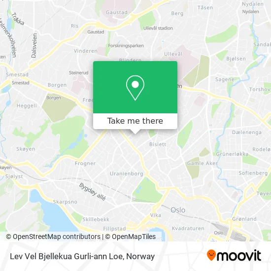 Lev Vel Bjellekua Gurli-ann Loe map