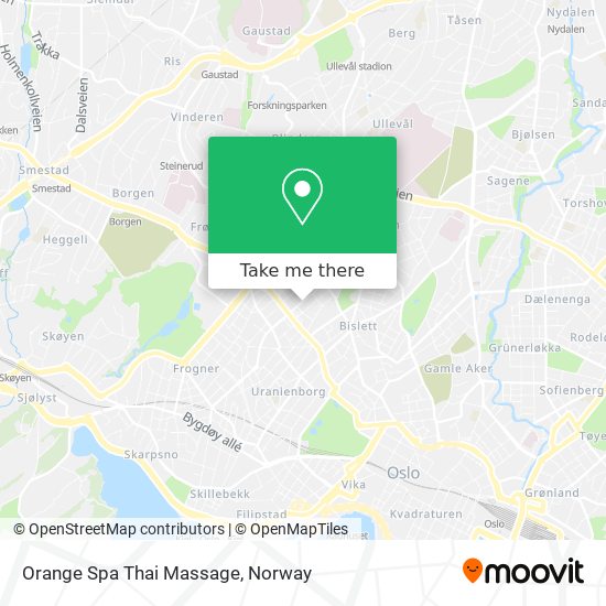 Orange Spa Thai Massage map