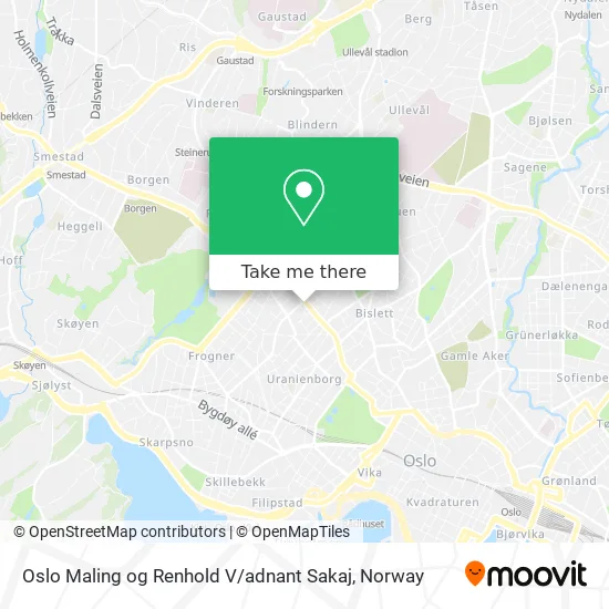 Oslo Maling og Renhold V / adnant Sakaj map