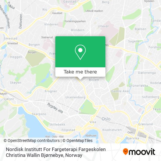 Nordisk Institutt For Fargeterapi Fargeskolen Christina Wallin Bjørnebye map