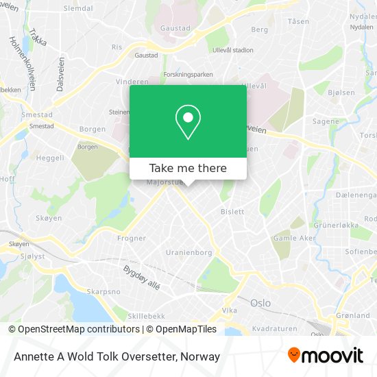 Annette A Wold Tolk Oversetter map