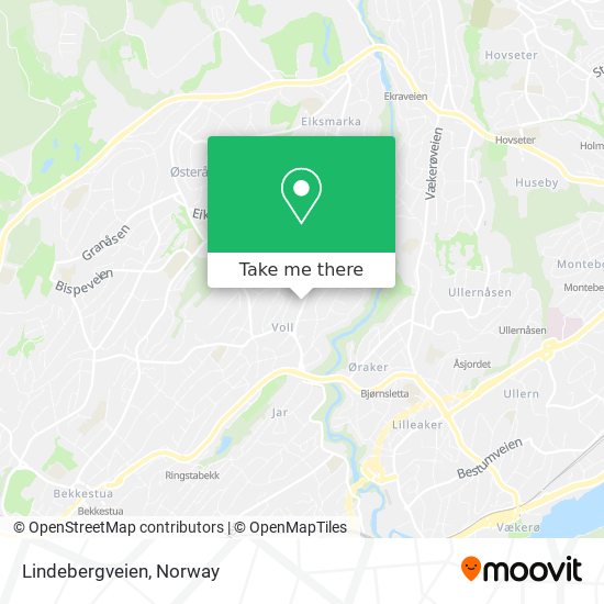Lindebergveien map