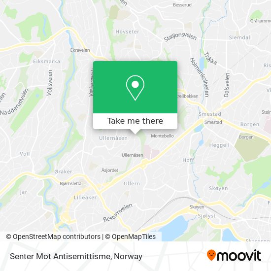 Senter Mot Antisemittisme map