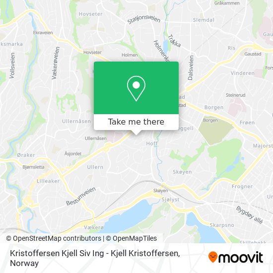 Kristoffersen Kjell Siv Ing - Kjell Kristoffersen map