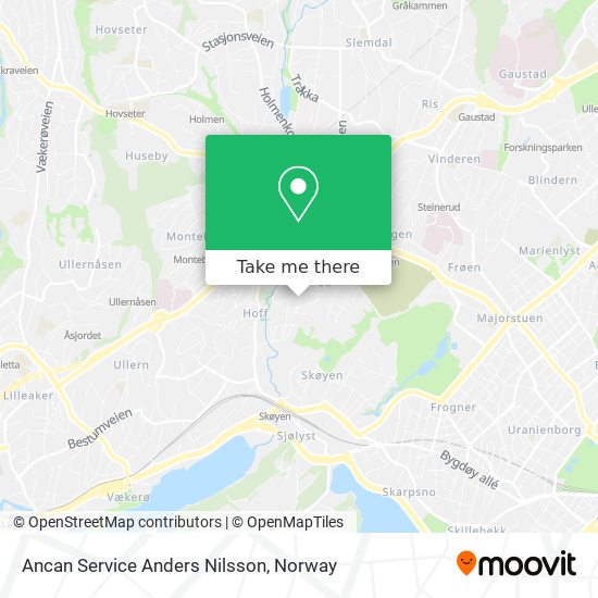 Ancan Service Anders Nilsson map