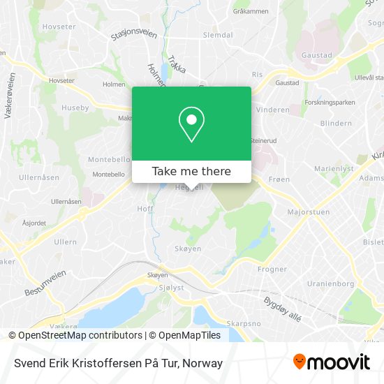 Svend Erik Kristoffersen På Tur map