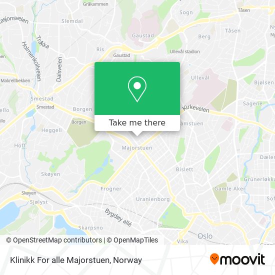 Klinikk For alle Majorstuen map