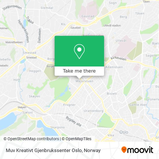 Muv Kreativt Gjenbrukssenter Oslo map