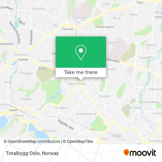 Totalbygg Oslo map