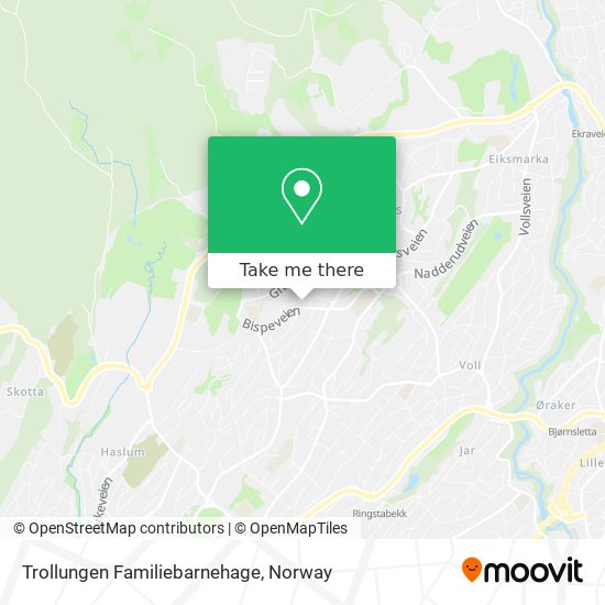 Trollungen Familiebarnehage map