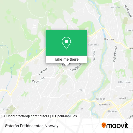 Østerås Fritidssenter map