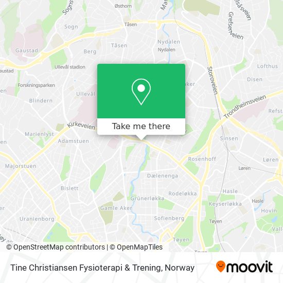 Tine Christiansen Fysioterapi & Trening map