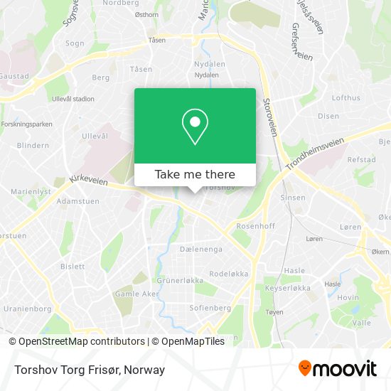 Torshov Torg Frisør map