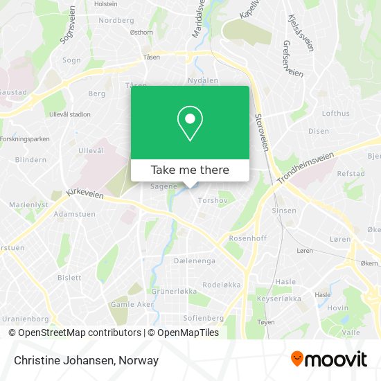 Christine Johansen map