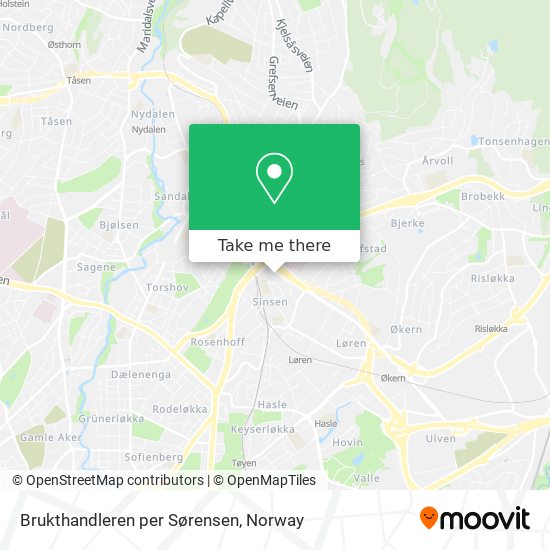 Brukthandleren per Sørensen map