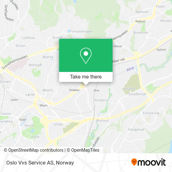 Oslo Vvs Service AS map
