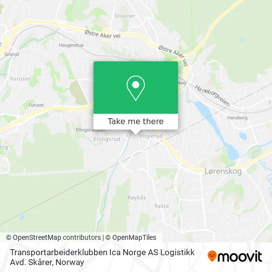 Transportarbeiderklubben Ica Norge AS Logistikk Avd. Skårer map