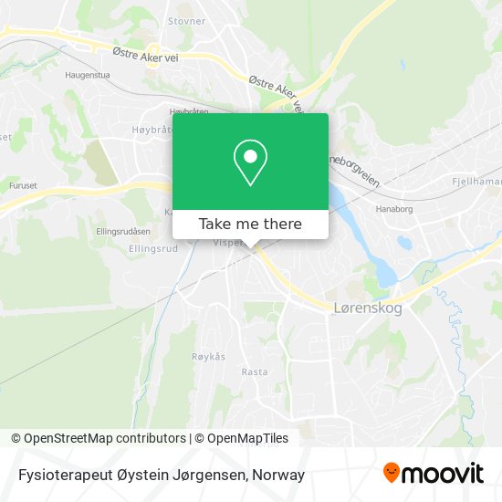 Fysioterapeut Øystein Jørgensen map