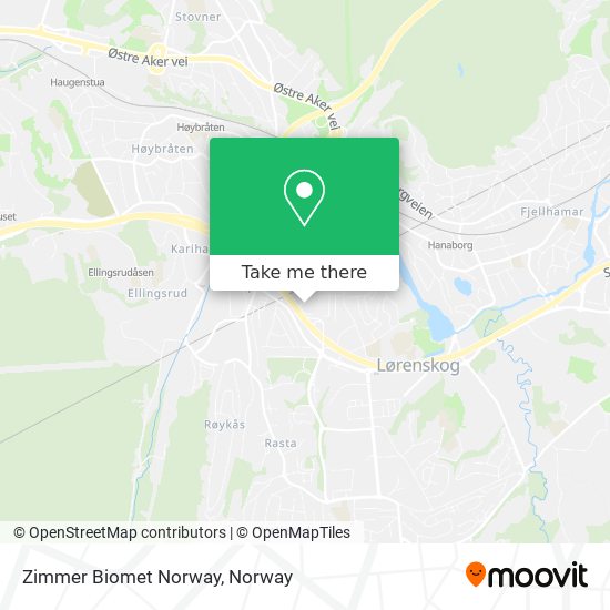 Zimmer Biomet Norway map