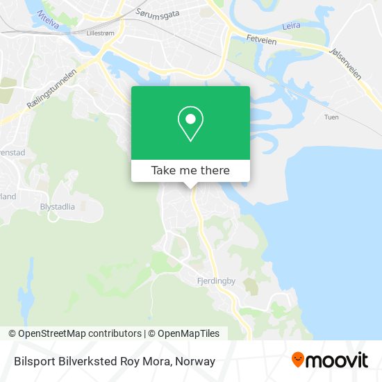 Bilsport Bilverksted Roy Mora map