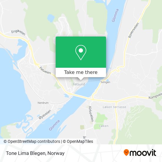 Tone Lima Blegen map