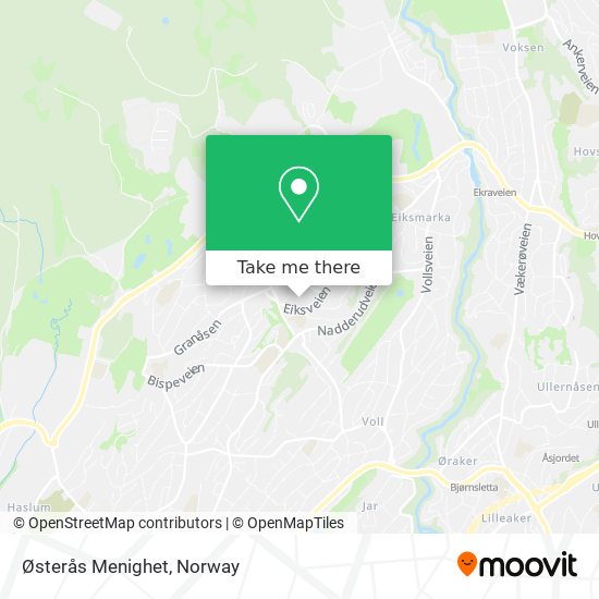 Østerås Menighet map