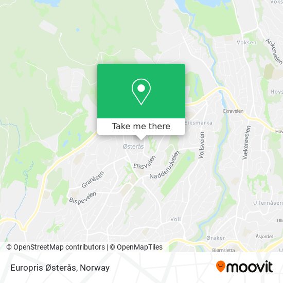 Europris Østerås map