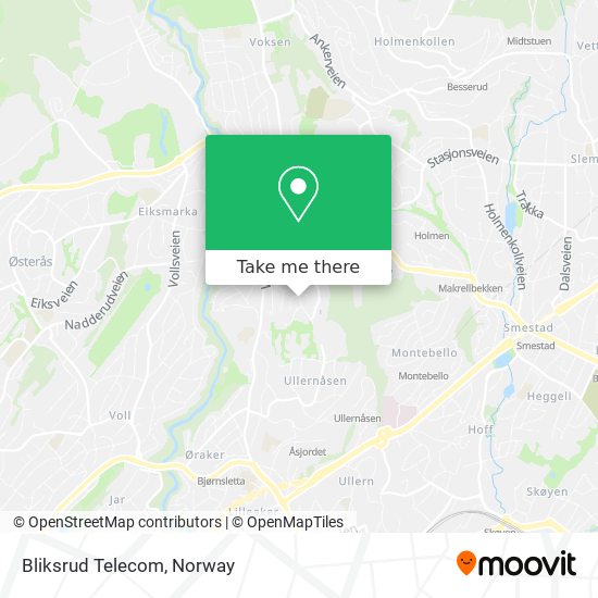 Bliksrud Telecom map