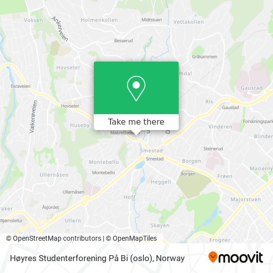 Høyres Studenterforening På Bi (oslo) map