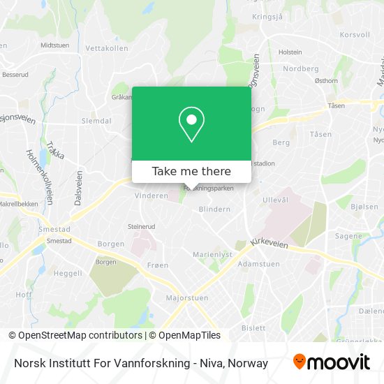 Norsk Institutt For Vannforskning - Niva map