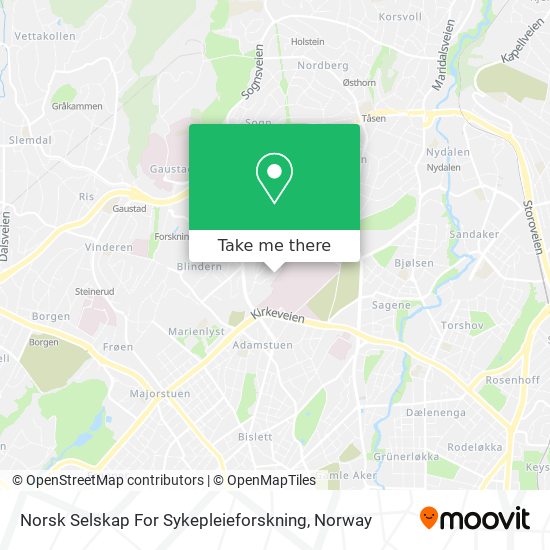 Norsk Selskap For Sykepleieforskning map