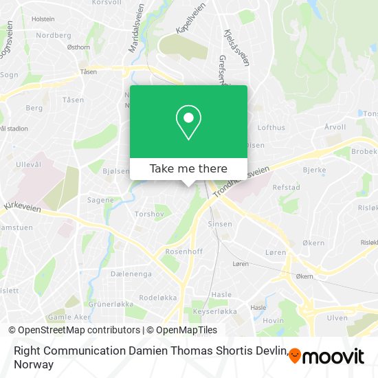 Right Communication Damien Thomas Shortis Devlin map