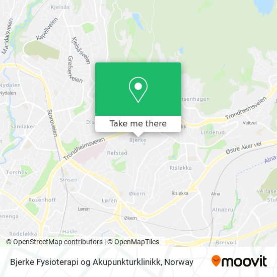 Bjerke Fysioterapi og Akupunkturklinikk map