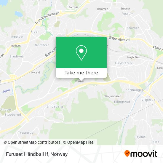 Furuset Håndball If map