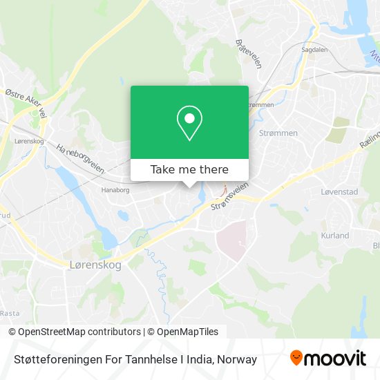 Støtteforeningen For Tannhelse I India map