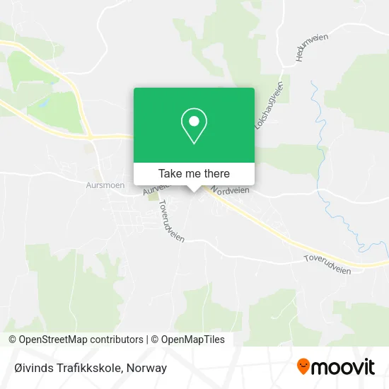 Øivinds Trafikkskole map