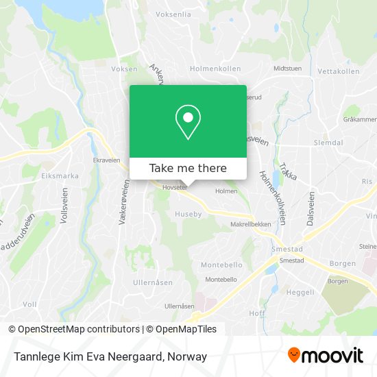 Tannlege Kim Eva Neergaard map