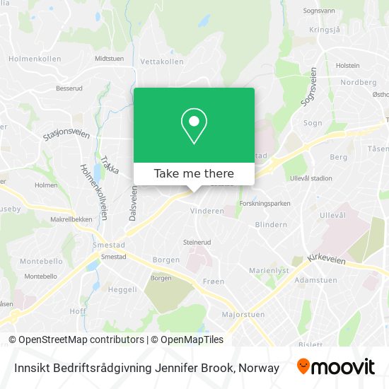 Innsikt Bedriftsrådgivning Jennifer Brook map