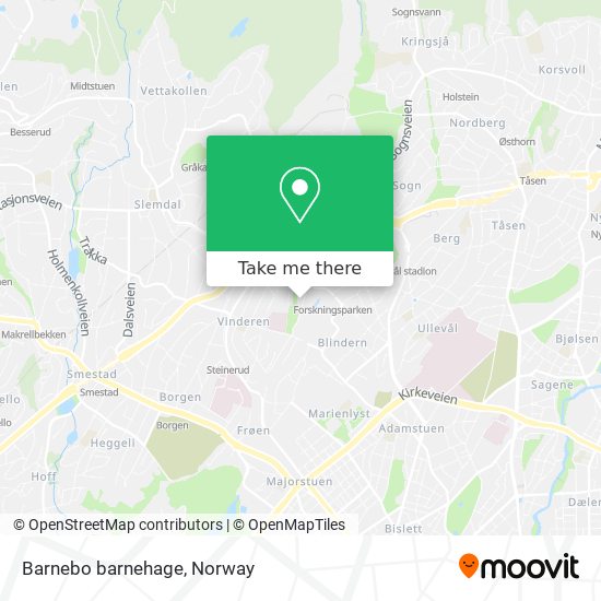 Barnebo barnehage map