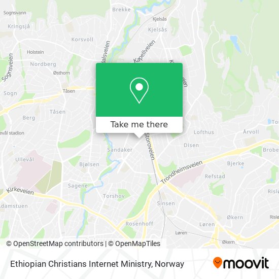 Ethiopian Christians Internet Ministry map