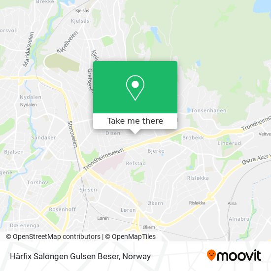 Hårfix Salongen Gulsen Beser map