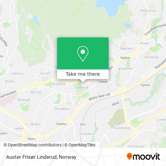 Auster Frisør Linderud map