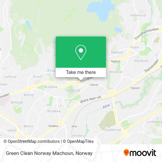 Green Clean Norway Machoun map