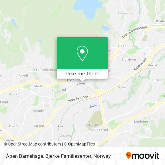 Åpen Barnehage, Bjerke Familiesenter map