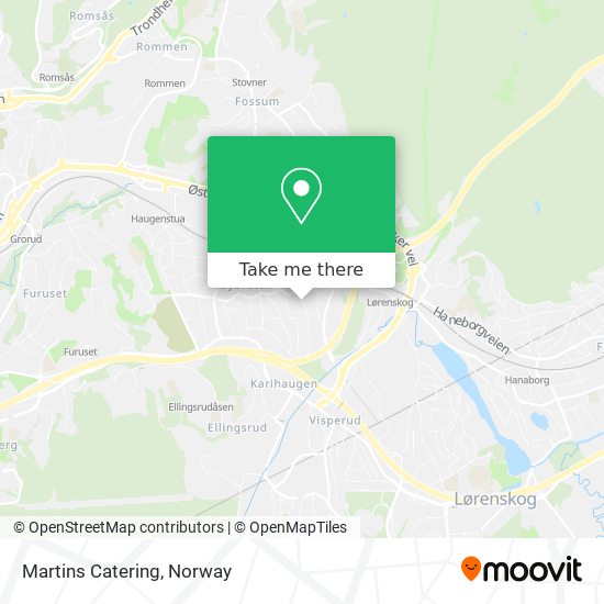 Martins Catering map