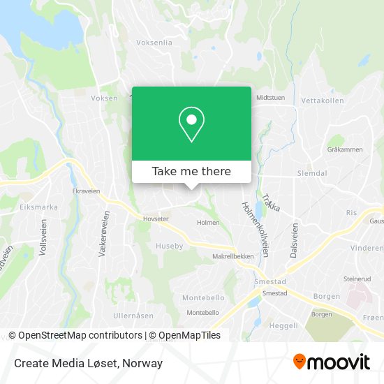 Create Media Løset map