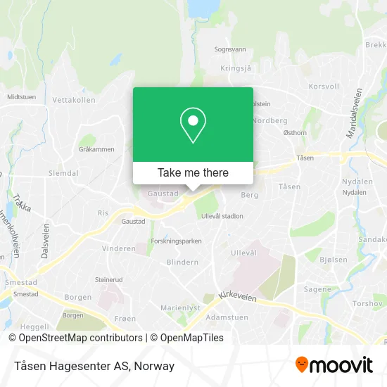 Tåsen Hagesenter AS map