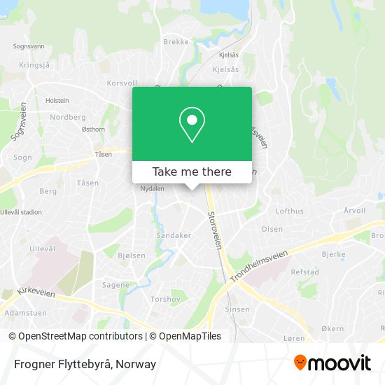 Frogner Flyttebyrå map